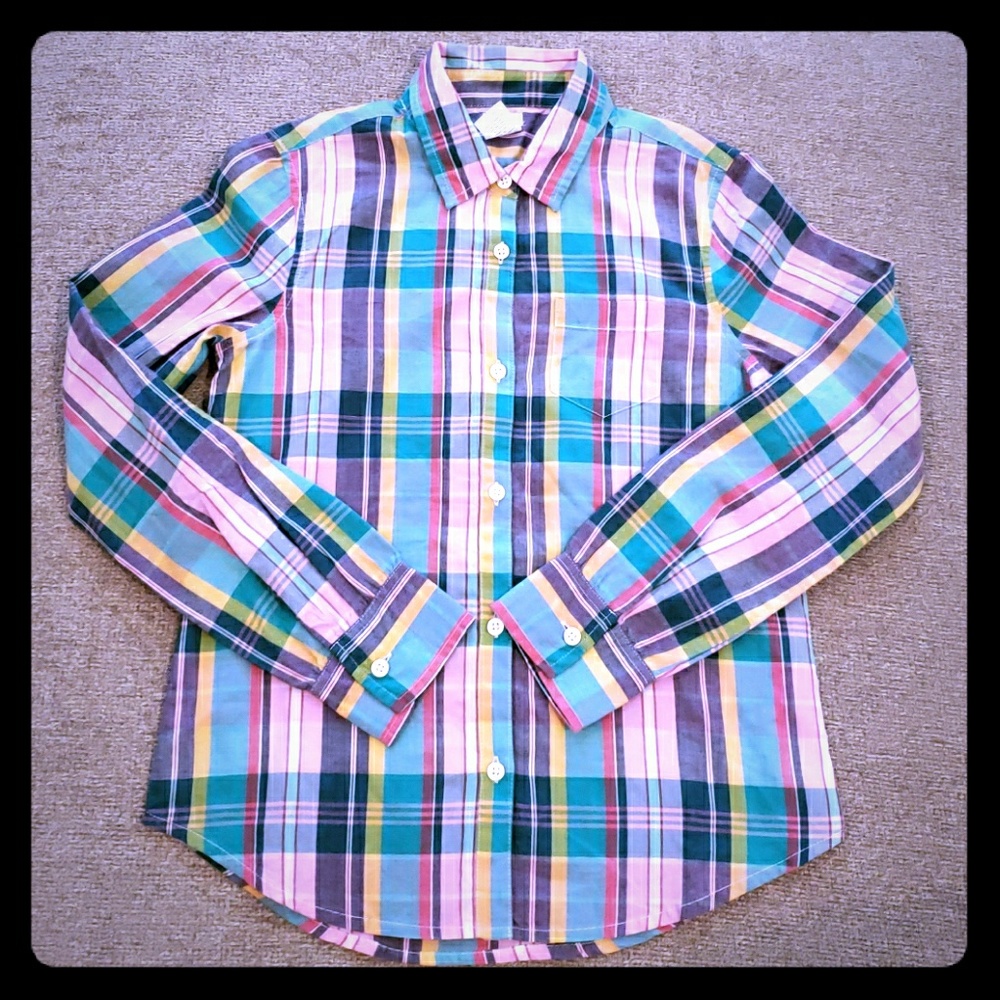 Plaid long Sleeve Crewcuts